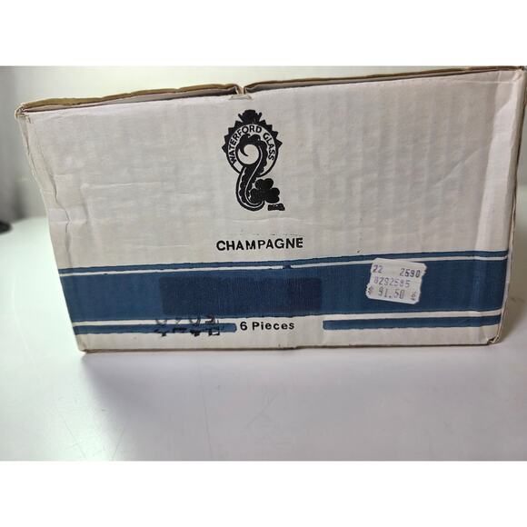 WATERFORD CRYSTAL 4.25" Champagne Glasses - Set of 4 with Box - Picture 4 of 10